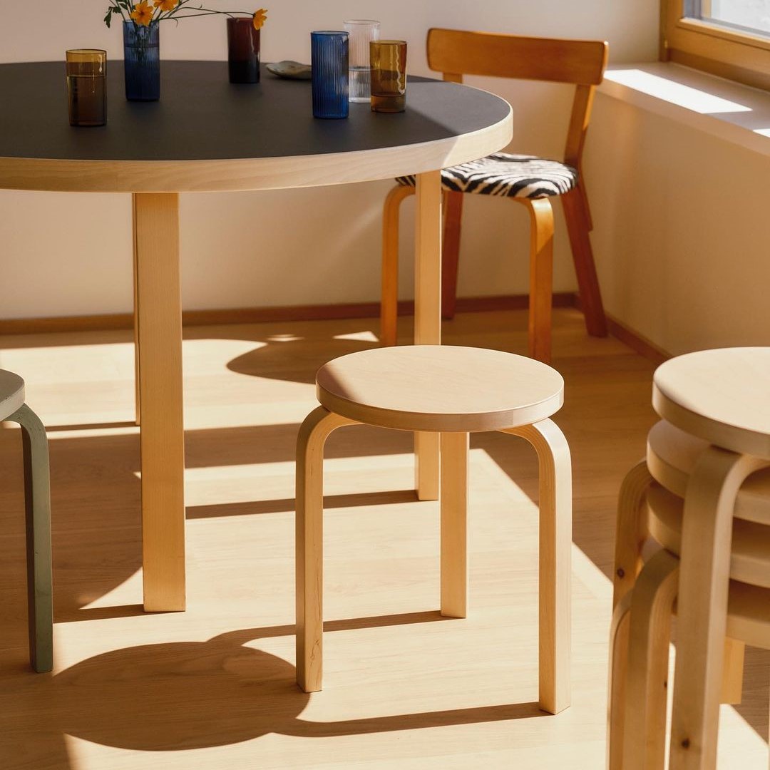 2月から値上げ ！Artek 80A はま テーブル（120 x 60）バーチ 